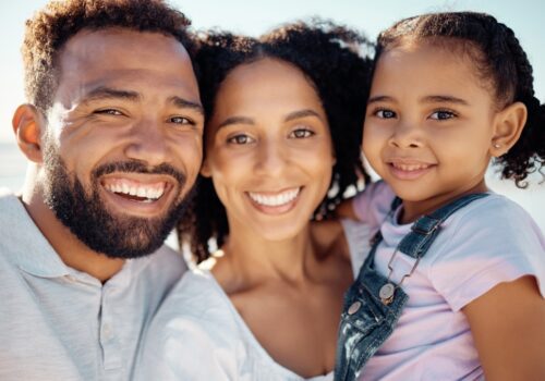 Smiling family
